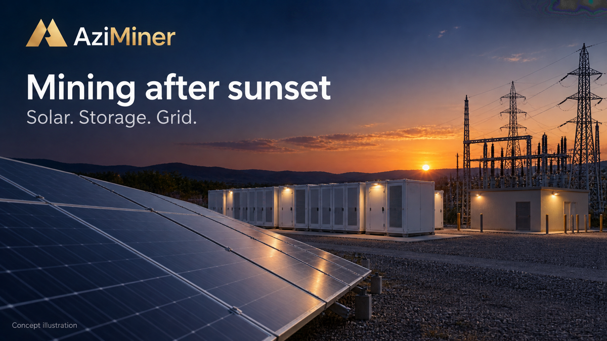 How Solar Power, Batteries and AI Support Bitcoin Mining