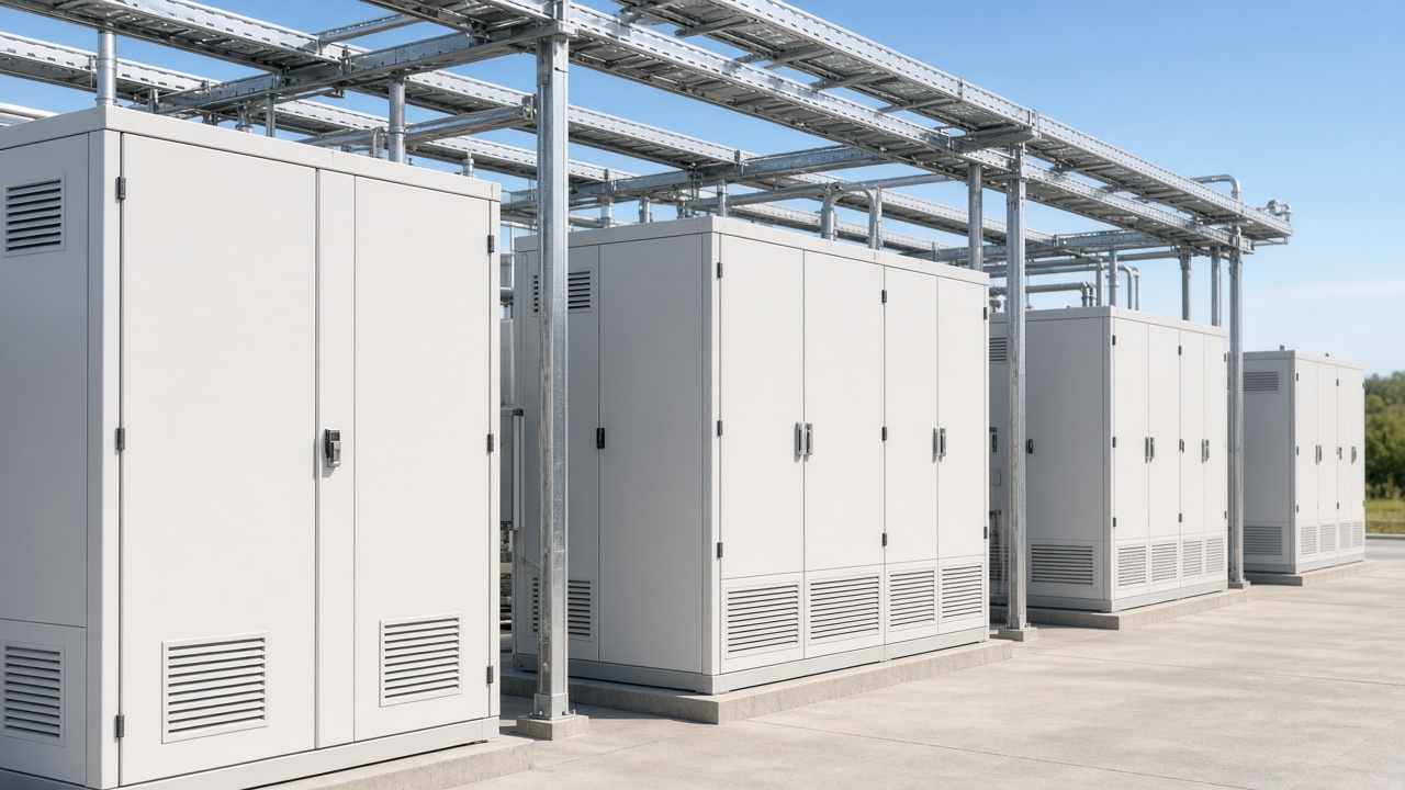 Electrical cabinets used with grid backup and facility power
